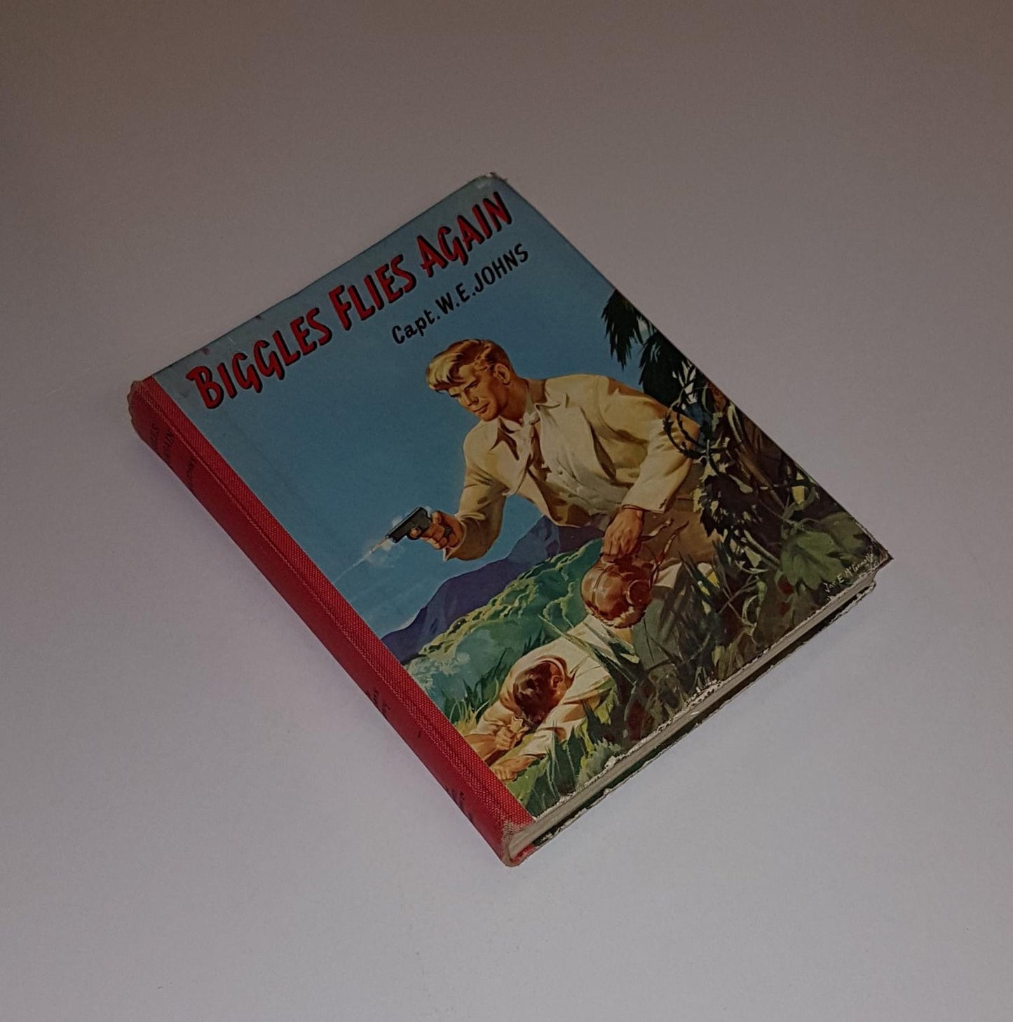 Biggles Flies Again is a hardcover book authored by Captain W.E. Johns, collectible
