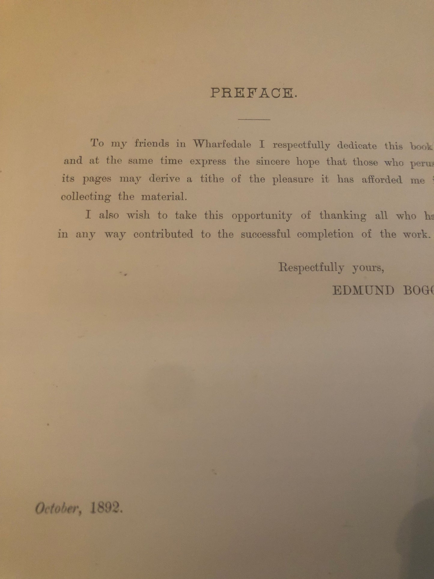 A Thousand Miles in Wharfedale and the Basin of the Wharfe by Edmund Bogg, collectible